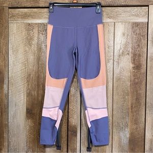 Free People Movement Tan and‎ Purple Legging Sz XS